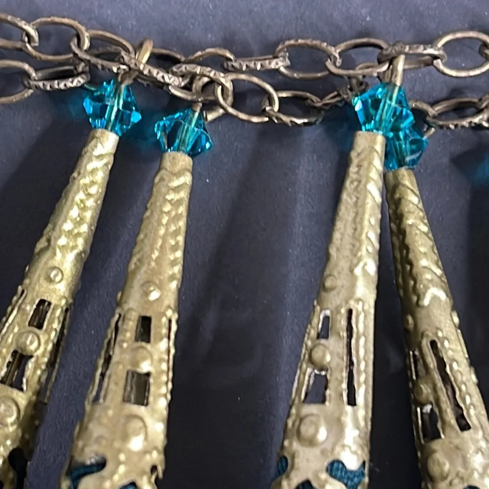 Vintage Fabric Pendant Necklace